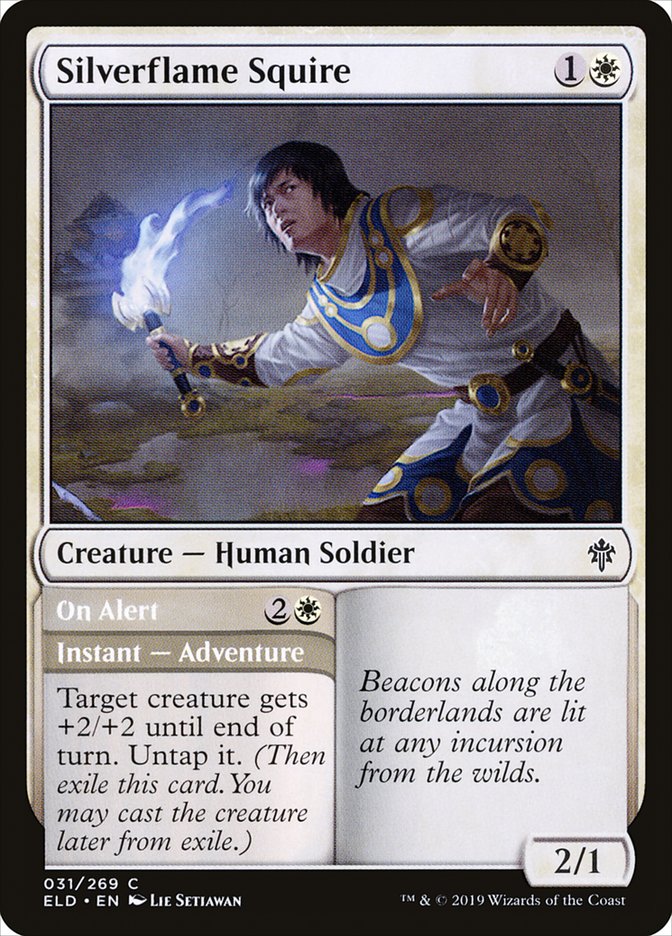 Silverflame Squire // On Alert 31/269 (Throne of Eldraine) 
