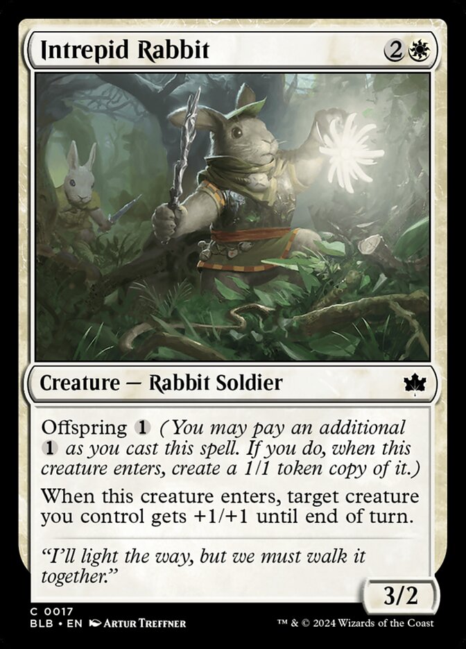 Intrepid Rabbit 17/281 (Bloomburrow) 