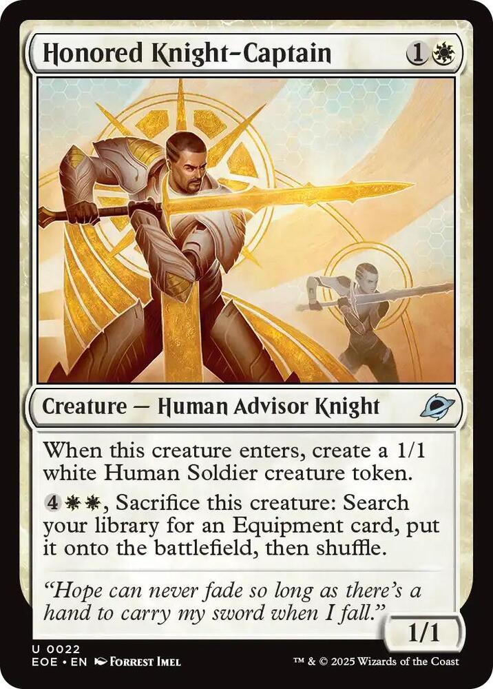 Honored Knight-Captain 22/276 (Edge of Eternities) 