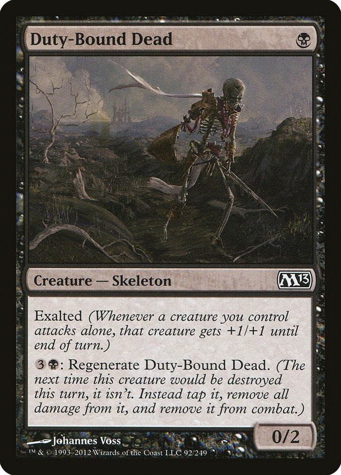 Duty-Bound Dead 92/249 (Magic 2013 (M13)) 