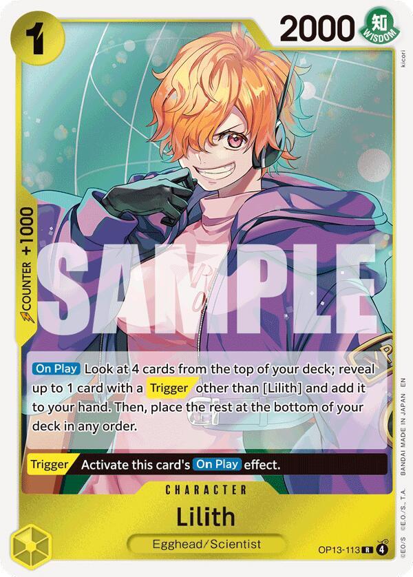 Lilith OP13-113 (Carrying On His Will)  - Foil