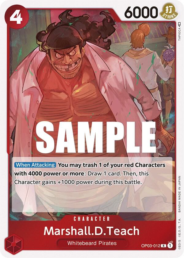 Marshall.D.Teach OP03-012 (Pillars of Strength)  - Foil