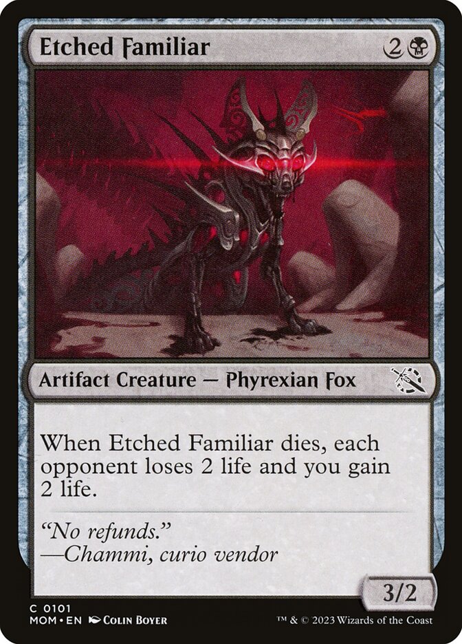 Etched Familiar 101 (March of the Machine) 