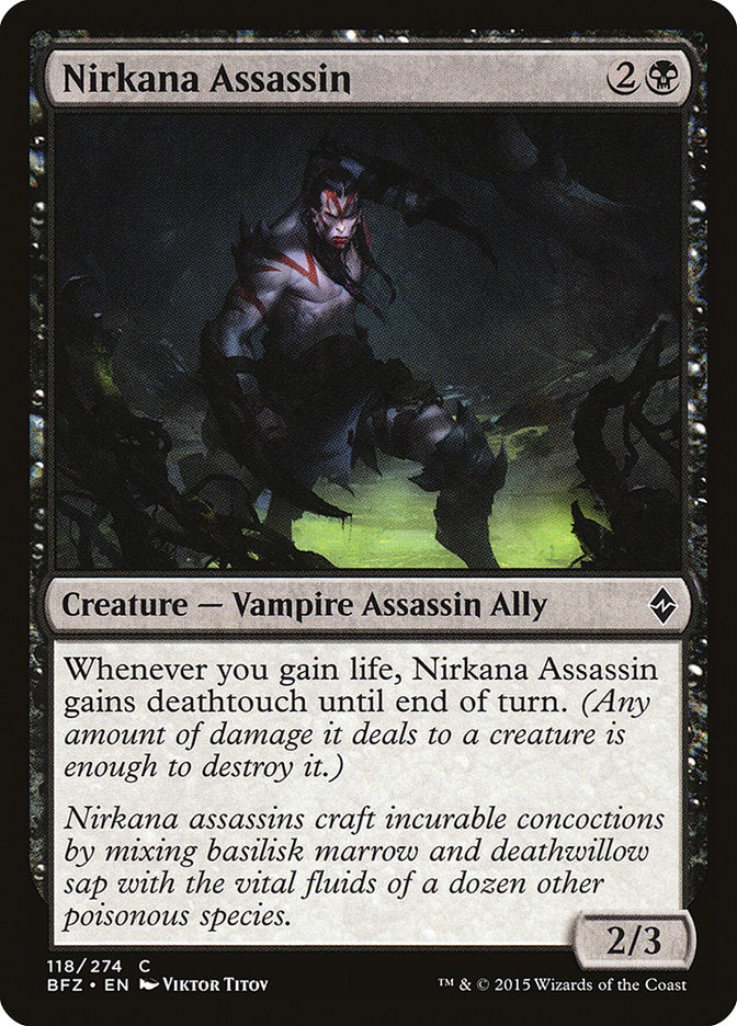 Nirkana Assassin 118/274 (Battle for Zendikar) 