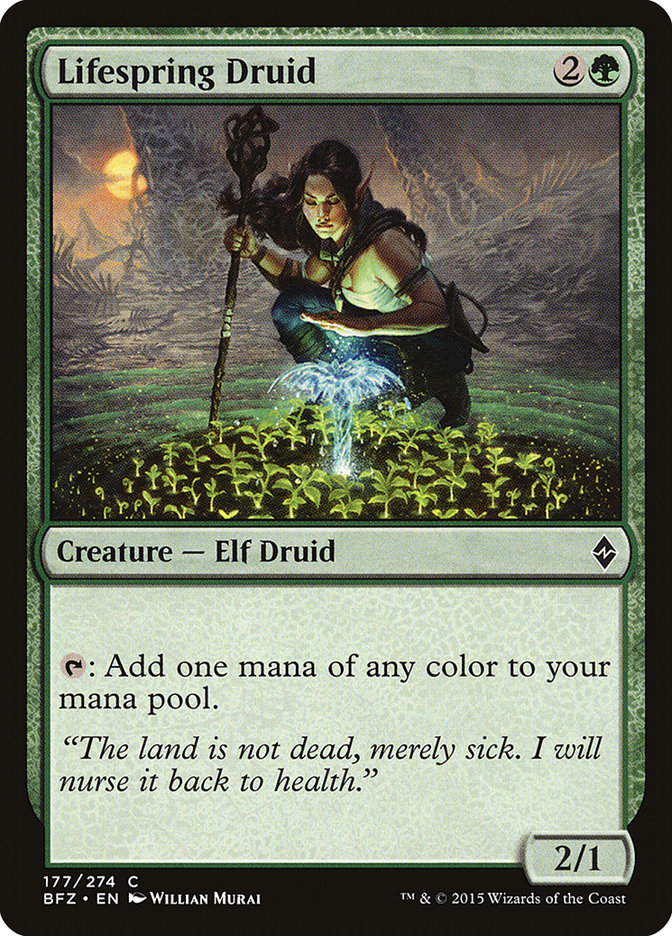 Lifespring Druid 177/274 (Battle for Zendikar) 