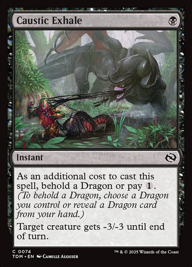 Caustic Exhale 74 (Tarkir: Dragonstorm) 