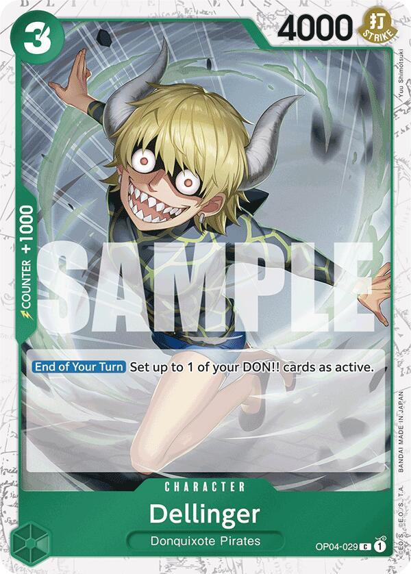 Dellinger OP04-029 (Premium Booster -The Best-)  - Jolly Roger Foil