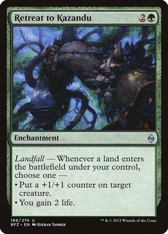 Retreat to Kazandu 186/274 (Battle for Zendikar) 