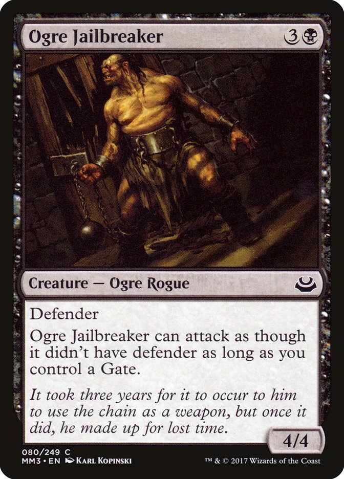 Ogre Jailbreaker 80/249 (Modern Masters 2017) 
