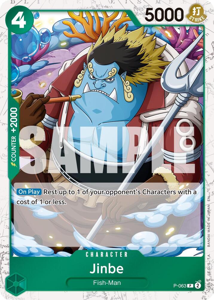 Jinbe P-063 (Premium Booster -The Best- Vol. 2)  - Pirate Foil