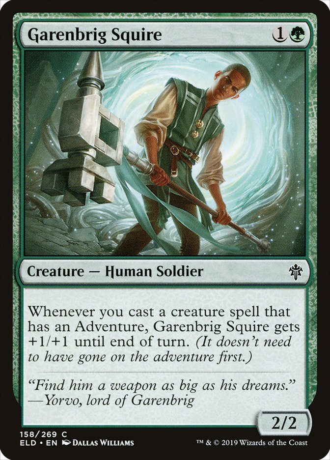 Garenbrig Squire 158/269 (Throne of Eldraine) 