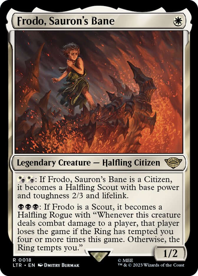 Frodo, Sauron's Bane 18/281 (Universes Beyond: The Lord of the Rings: Tales of Middle-earth) 