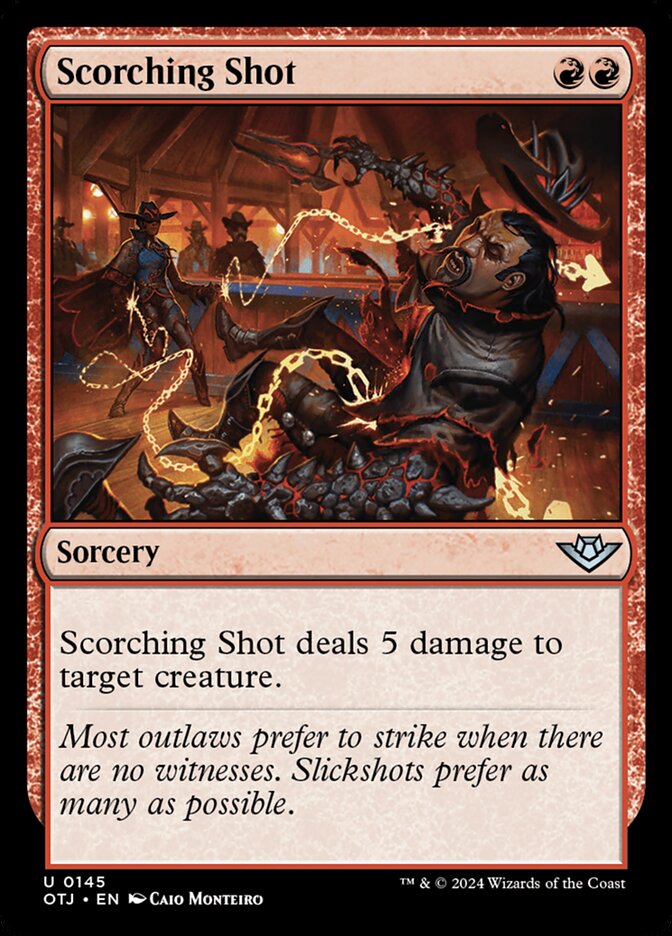 Scorching Shot 145/286 (Outlaws of Thunder Junction) 