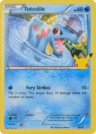 Totodile 018/025 (McDonald's 25th Anniversary Promos) 