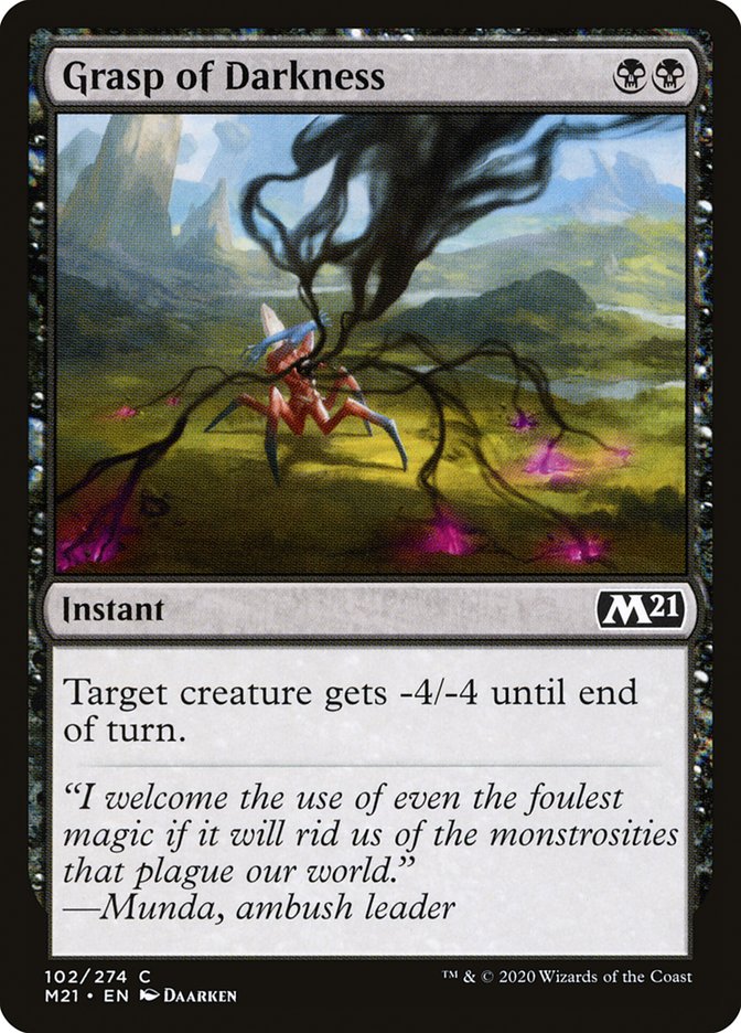 Grasp of Darkness 102/274 (Core Set 2021) 