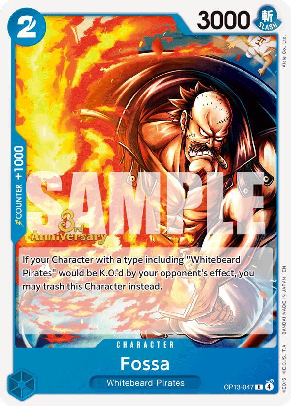 Fossa OP13-047 (Carrying On His Will: 3rd Anniversary Tournament Cards) 