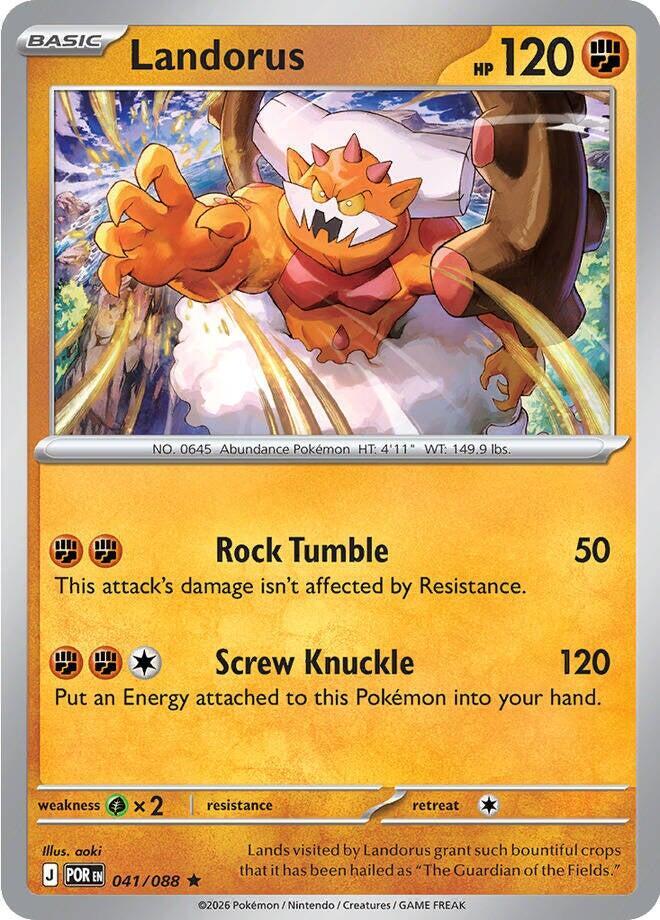 Landorus 041/088 (ME03: Perfect Order)  - Holofoil