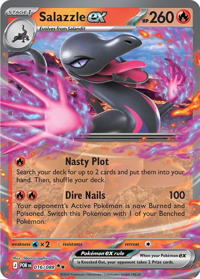 Salazzle ex 016/088 (ME03: Perfect Order)  - Holofoil