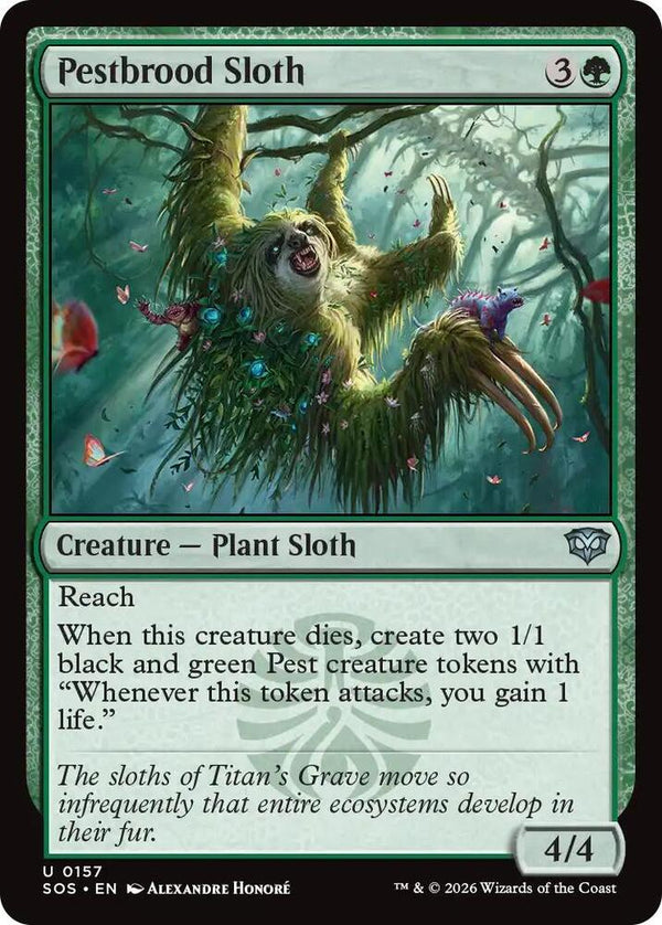 Pestbrood Sloth 157 (Secrets of Strixhaven) 