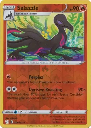 Salazzle 028/163 (SWSH05: Battle Styles)  - Reverse Holofoil