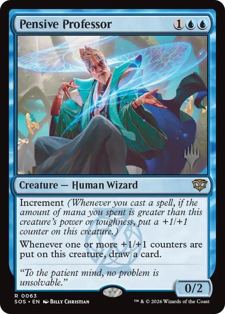 Pensive Professor 63 (Promo Pack: Secrets of Strixhaven) 