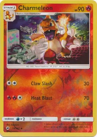 Charmeleon 19/147 (SM - Burning Shadows)  - Reverse Holofoil