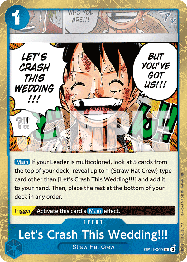 Let's Crash This Wedding!! OP11-060 (Learn Together Deck Set) 