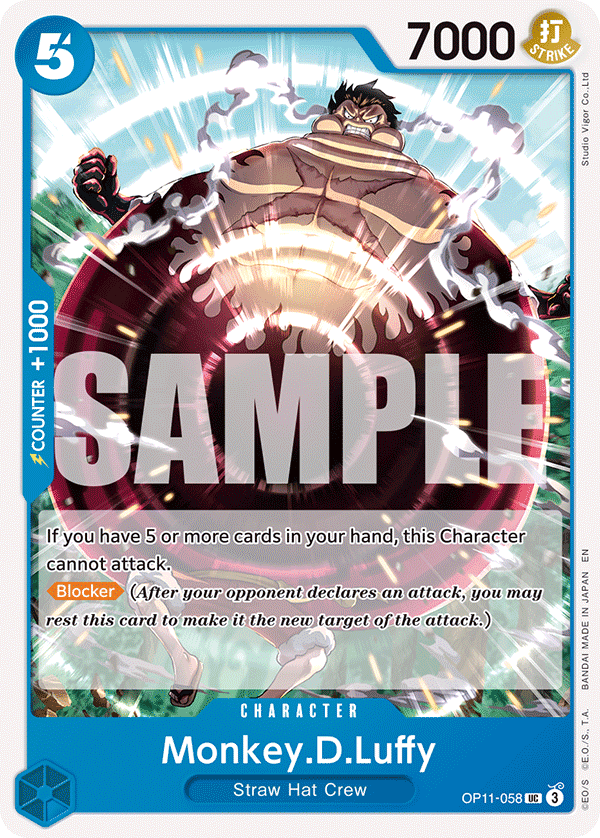 Monkey.D.Luffy OP11-058 (Learn Together Deck Set) 