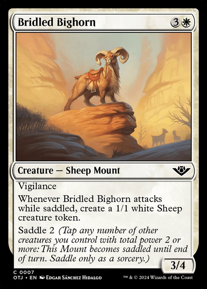 Bridled Bighorn 7/286 (Outlaws of Thunder Junction) 