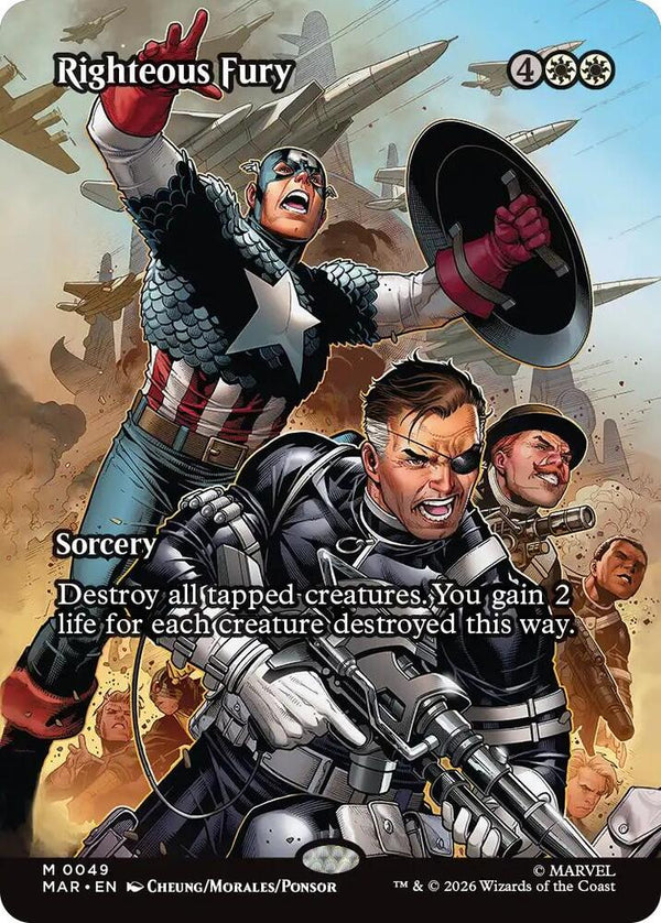Righteous Fury 49 (Marvel Universe Eternal-Legal)  - Borderless Foil