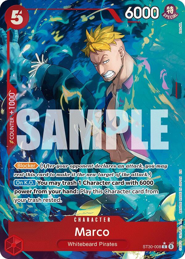 Marco Full Art ST30-008 (Starter Deck EX: Luffy & Ace)  - Foil