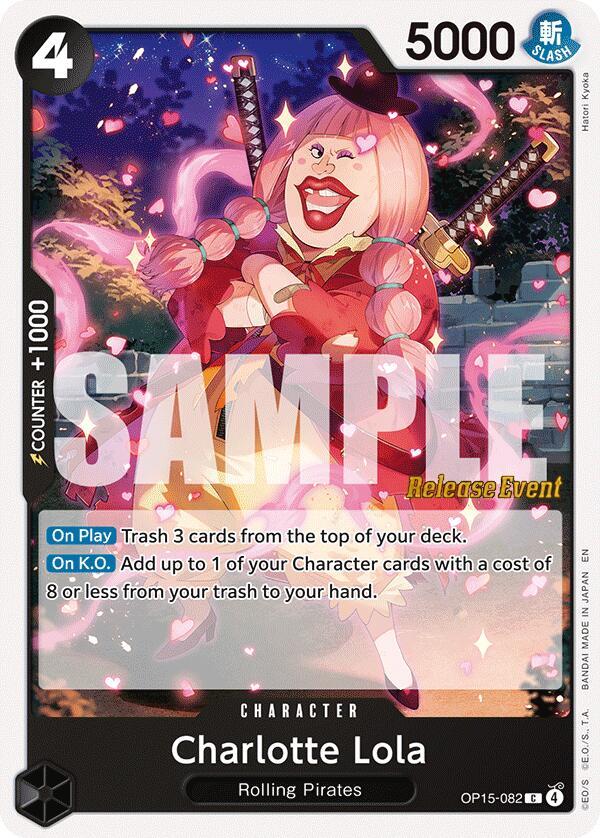 Charlotte Lola OP15-082 (Adventure on Kami's Island Release Event Cards) 