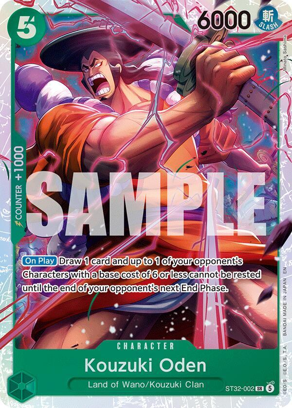 Kouzuki Oden ST32-002 (Starter Deck 32: GREEN Roronoa Zoro)  - Foil