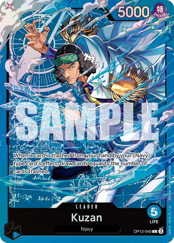 Kuzan OP12 040 OP12-040 (Starter Deck 33: BLUE Kuzan)  - Foil