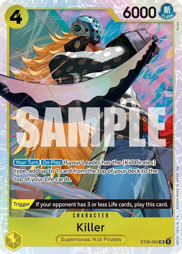 Killer ST36-002 (Starter Deck 36: YELLOW Eustass"Captain"Kid)  - Foil