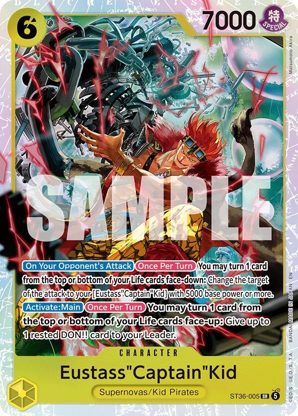 Eustass"Captain"Kid ST36-005 (Starter Deck 36: YELLOW Eustass"Captain"Kid)  - Foil