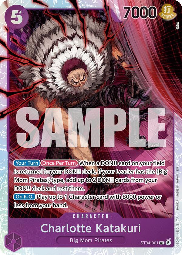 Charlotte Katakuri ST34-001 (Starter Deck 34: PURPLE Charlotte Katakuri)  - Foil