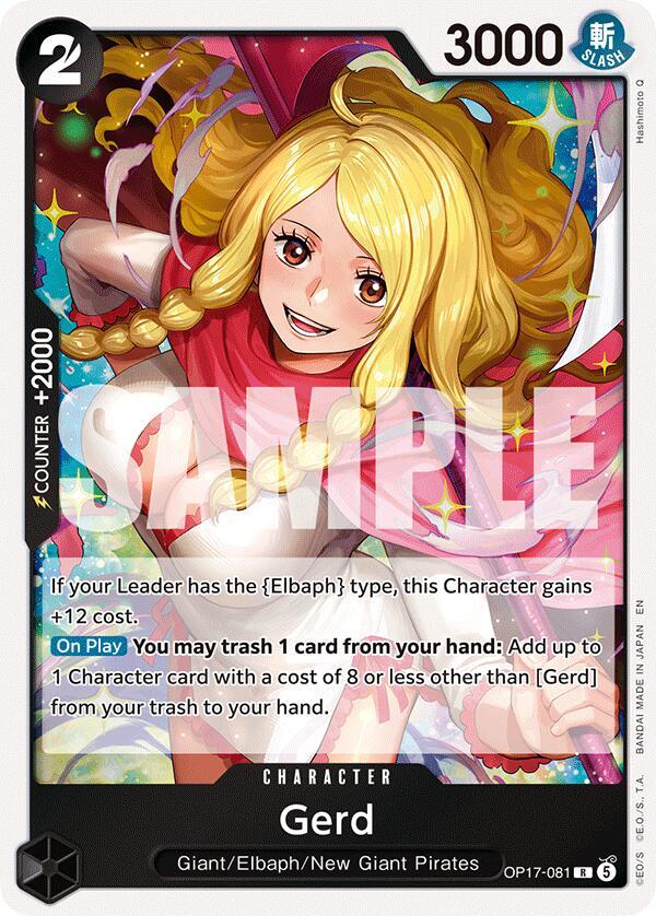 Gerd OP17-081 (The World's Strongest Warriors)  - Foil