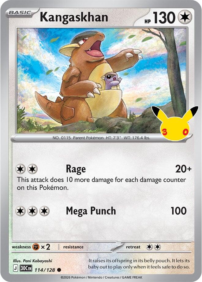Kangaskhan 114/128 (ME: 30th Celebration)  - Holofoil