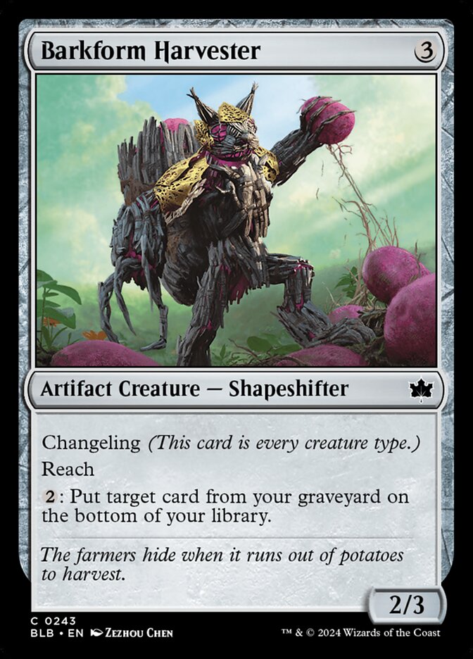 Barkform Harvester 243/281 (Bloomburrow)  - Foil