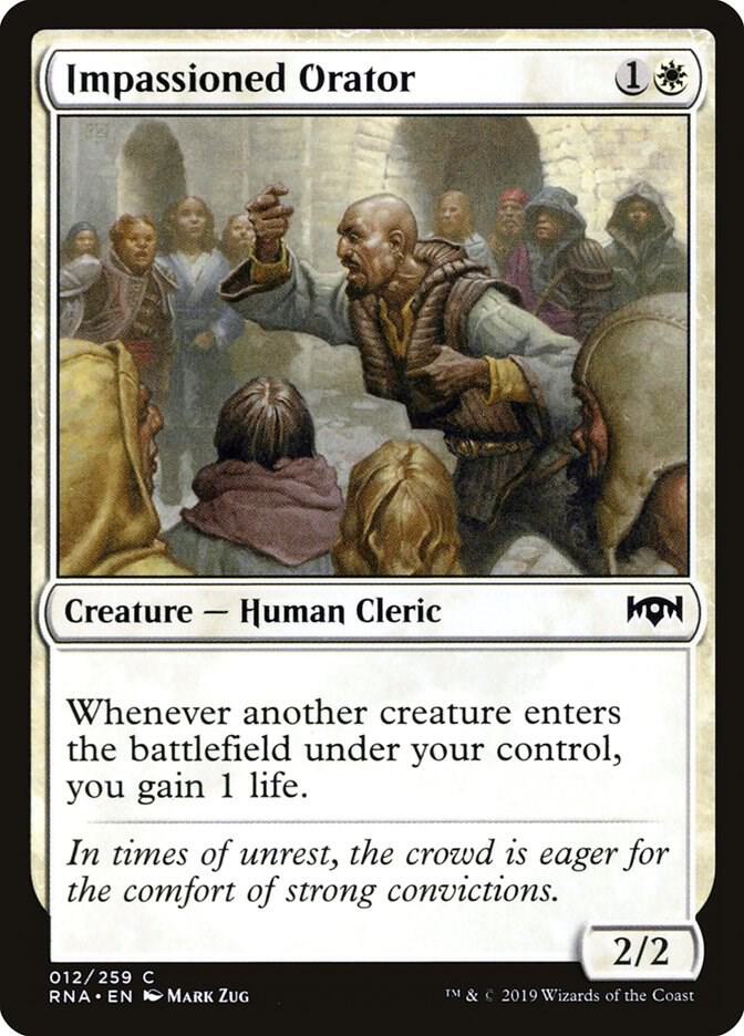 Impassioned Orator 12/259 (Ravnica Allegiance) 