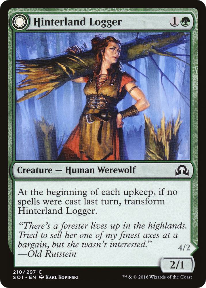 Hinterland Logger 210/297 (Shadows over Innistrad) 