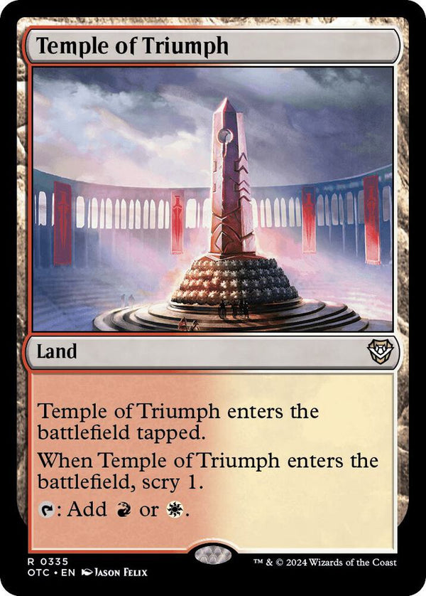 Temple of Triumph 335/342 (Commander: Outlaws of Thunder Junction) 