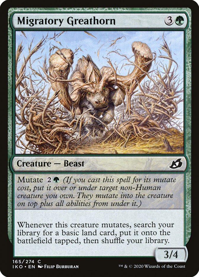 Migratory Greathorn 165/274 (Ikoria: Lair of Behemoths) 