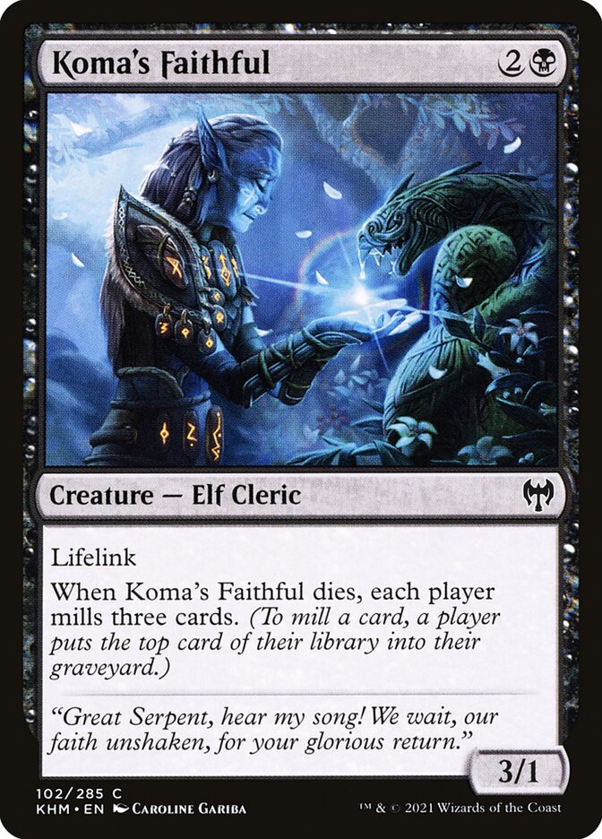Koma's Faithful 102/285 (Kaldheim) 