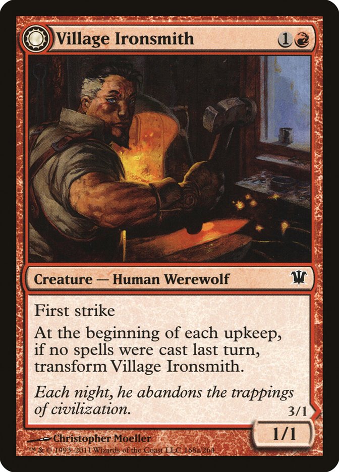 Village Ironsmith // Ironfang 168/264 (Innistrad) 
