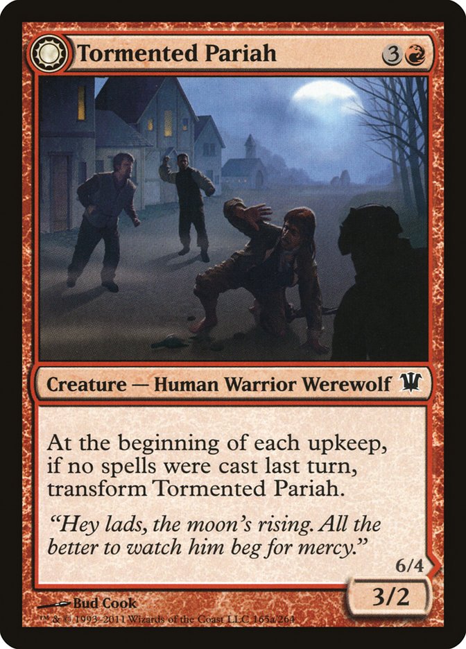 Tormented Pariah // Rampaging Werewolf 165/264 (Innistrad) 