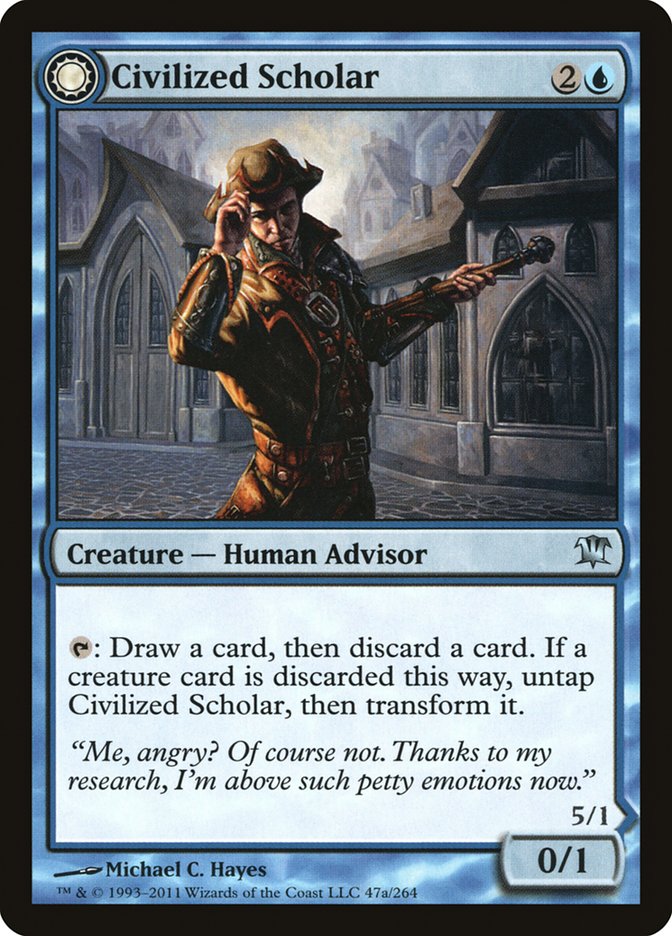 Civilized Scholar // Homicidal Brute 47/264 (Innistrad) 