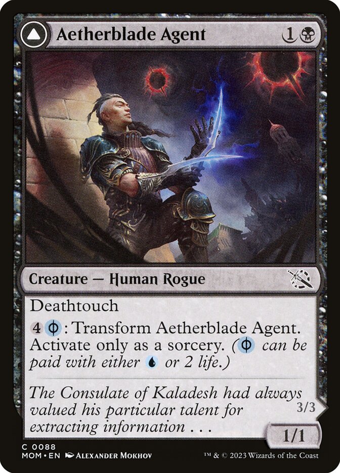 Aetherblade Agent // Gitaxian Mindstinger 88/291 (March of the Machine) 