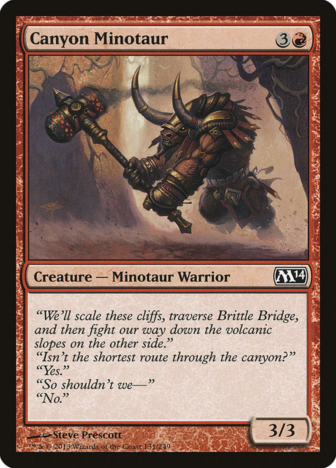 Canyon Minotaur 131/249 (Magic 2014 (M14)) 